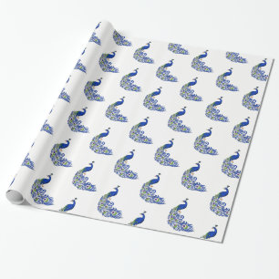 Christmas Wrapping Paper-Peacocks Wrapping Paper