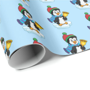 Christmas Wrapping Paper-Penguin Paper