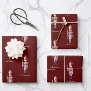 Christmas Wrapping Paper Personalised Nutcracker