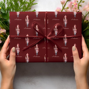 Christmas Wrapping Paper Personalised Nutcracker 