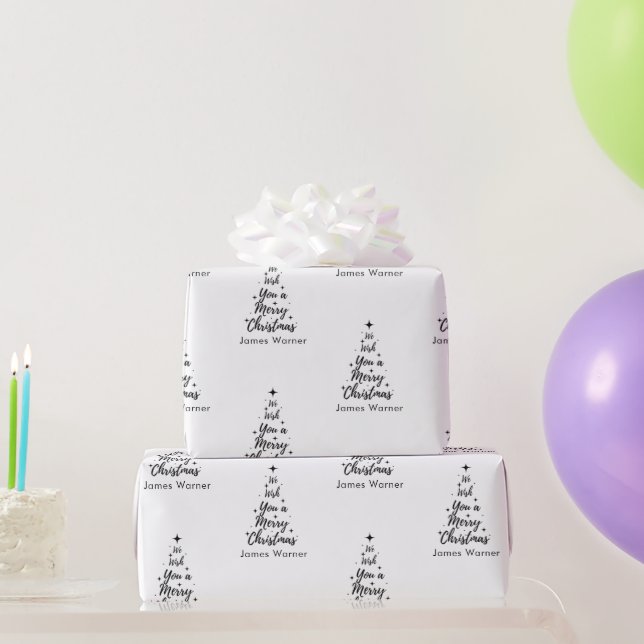 Christmas Wrapping Paper Personalised Nutcracker  (Party Gifts)