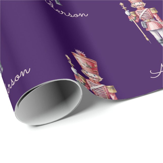 Christmas Wrapping Paper Personalised Nutcracker (Roll Corner)