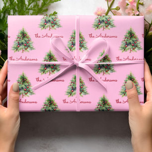 Christmas Wrapping Paper, Personalised White Xmas Paper