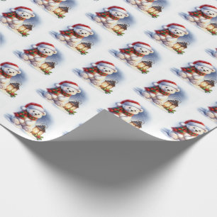 Christmas Wrapping Paper Polar Bear