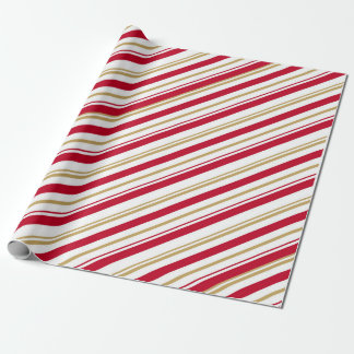 Christmas Wrapping Paper - Red, White, Gold