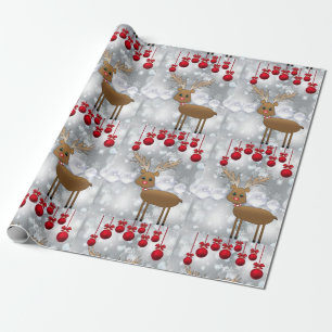 Christmas Wrapping Paper Reindeer