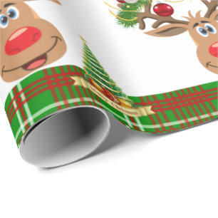 Christmas Wrapping Paper Reindeer