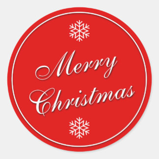 Christmas Wrapping Paper Round Stickers