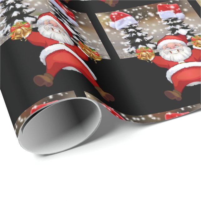 Christmas Wrapping Paper Santa (Roll Corner)