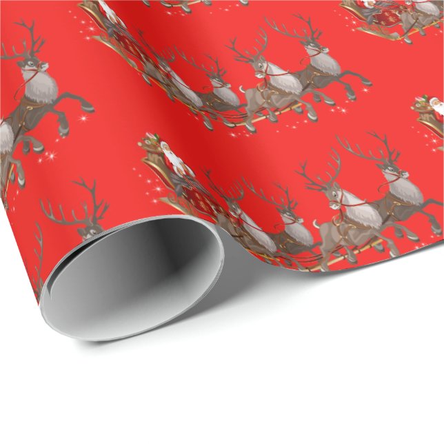 Christmas Wrapping Paper-Santa Paper (Roll Corner)