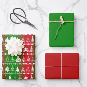 Christmas Wrapping Paper Set of 3