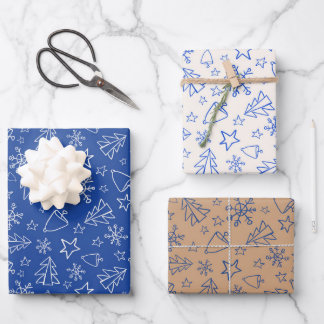 Christmas wrapping paper sheet