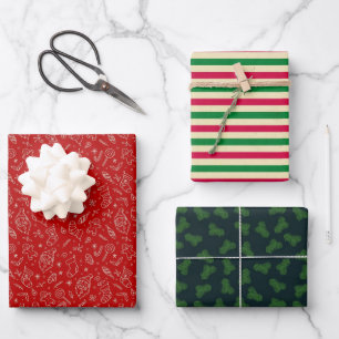 Christmas wrapping paper sheet