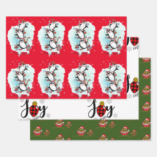Christmas wrapping paper sheet