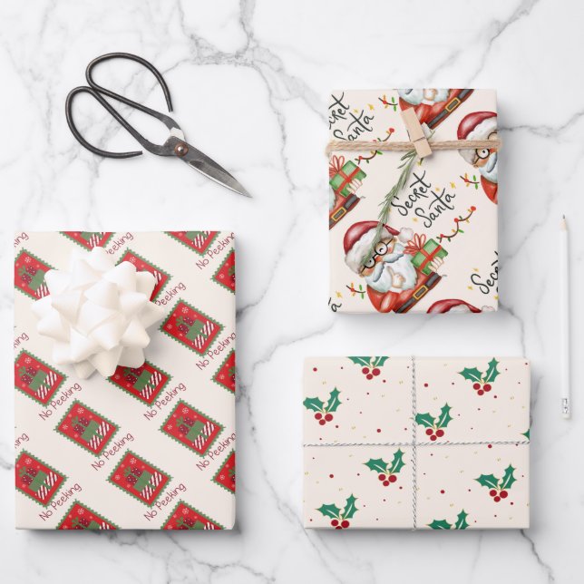 Christmas Wrapping Paper Sheets (Front)