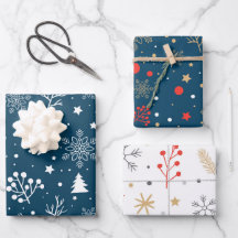 Christmas Wrapping Paper Sheets