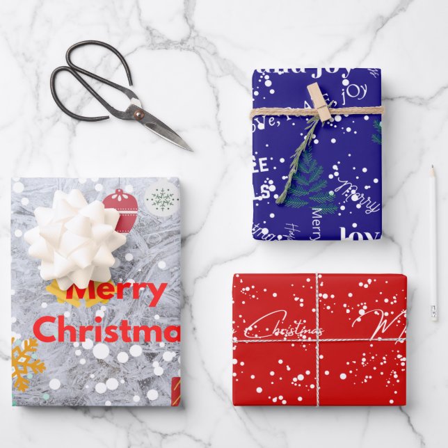 Christmas Wrapping Paper Sheets (Front)