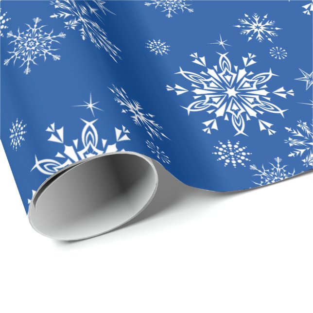 Christmas Wrapping Paper-Snowflakes Paper (Roll Corner)