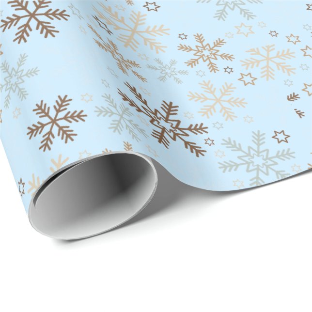 Christmas Wrapping Paper-Snowflakes Paper (Roll Corner)