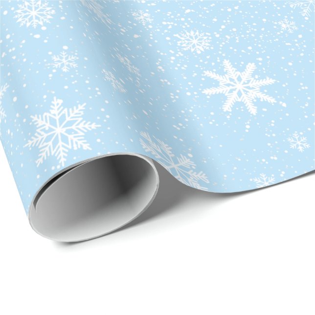 Christmas Wrapping Paper-Snowflakes Wrapping Paper (Roll Corner)
