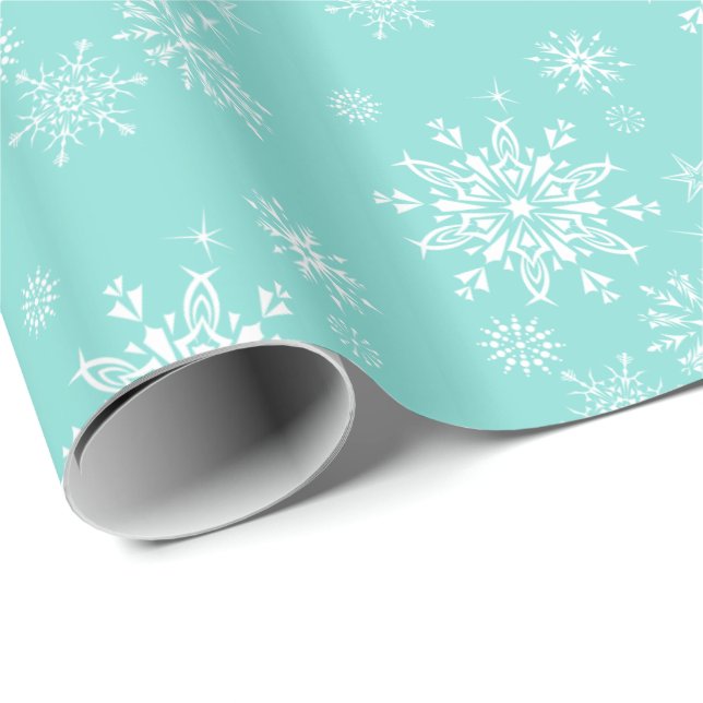 Christmas Wrapping Paper-Snowflakes Wrapping Paper (Roll Corner)