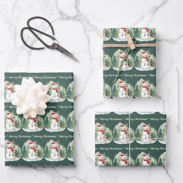 Christmas Wrapping Paper - Snowman  (Front)