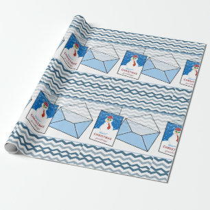 Christmas Wrapping Paper Snowman