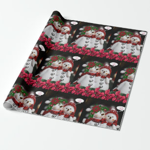 Christmas Wrapping Paper Snowman