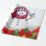 Christmas Wrapping Paper Snowman<br><div class="desc">Christmas Wrapping Paper Something for everyone offers customised personalised items especially for you designed to enhance the beauty of your home or a loved one. This uniquely designed wrapping paper will impress your friends and family. It will make your holiday gift wrapping amazing. Children will enjoy opening their Christmas gifts...</div>