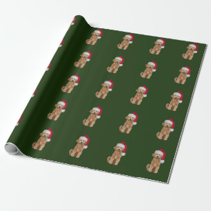 Christmas Wrapping Paper w/ golden doodle