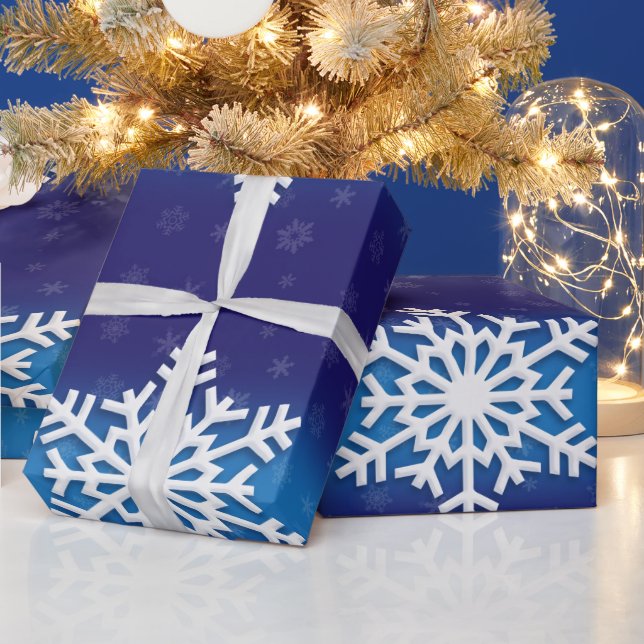 Christmas Wrapping Paper with Christmas Snowflakes (Holidays)