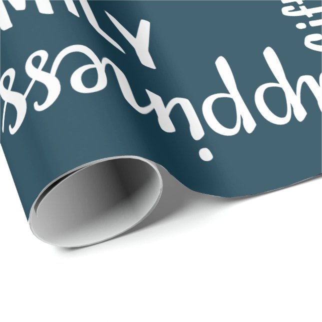 Christmas Wrapping Paper - Words For and About (B) (Roll Corner)