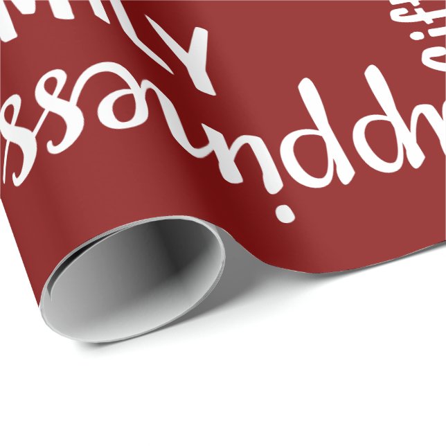 Christmas Wrapping Paper - Words For and About RED (Roll Corner)