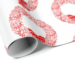 Christmas Wrapping Paper-Wreath Wrapping Paper