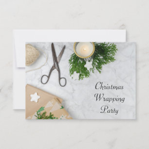Christmas Wrapping Party Invitation