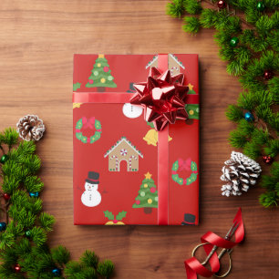 Christmas WrappingPaper pattern background gifts r