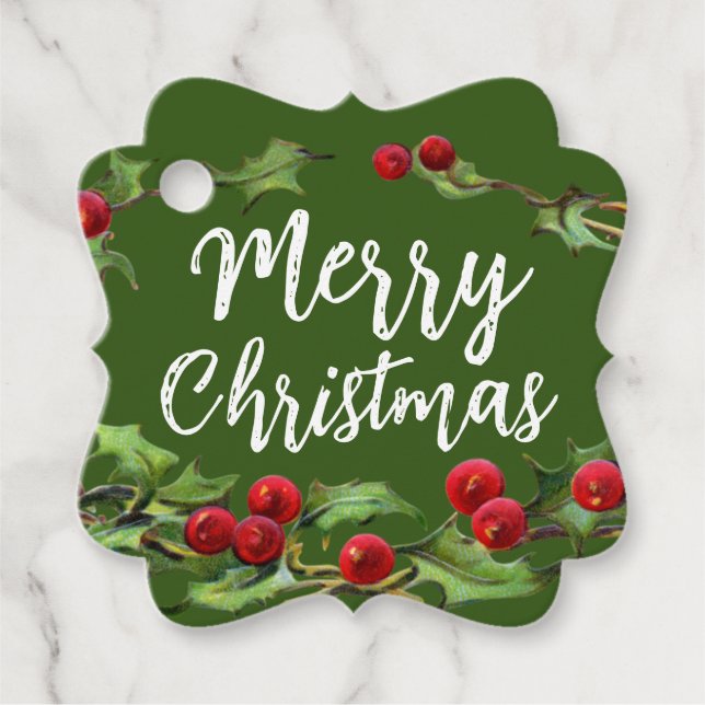 Christmas Wrath Mistletoe Gift Tag (Front)