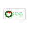 Christmas Wreath Address Labels