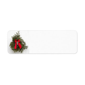 Christmas Wreath and Red Bow