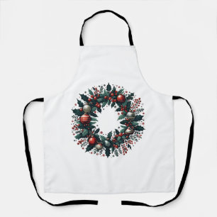 Christmas Wreath Apron