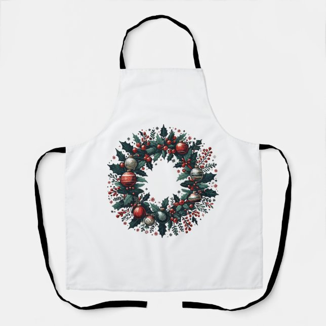 Christmas Wreath Apron (Front)