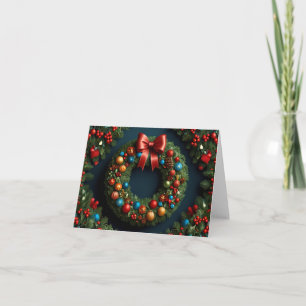 CHRISTMAS WREATH CARD