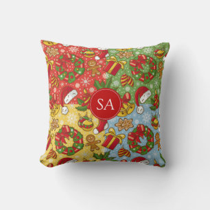 Christmas wreath, Christmas Ornaments, Santa's Hat Cushion