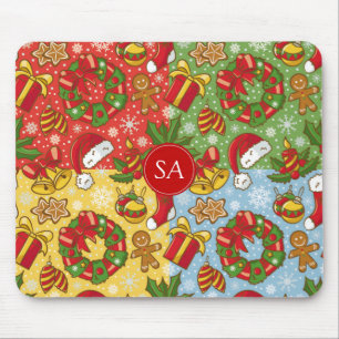 Christmas wreath, Christmas Ornaments, Santa's Hat Mouse Mat