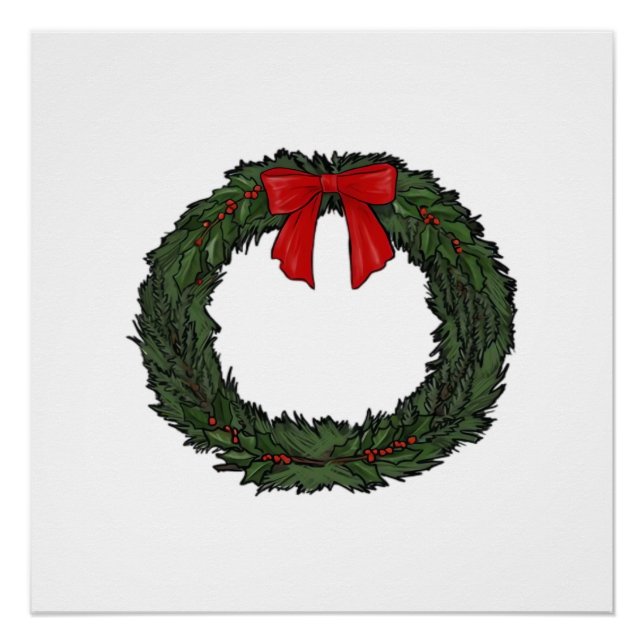 Christmas Wreath Classic Poster (Front)