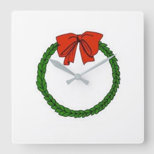 ****CHRISTMAS WREATH**** CLOCK (Front)