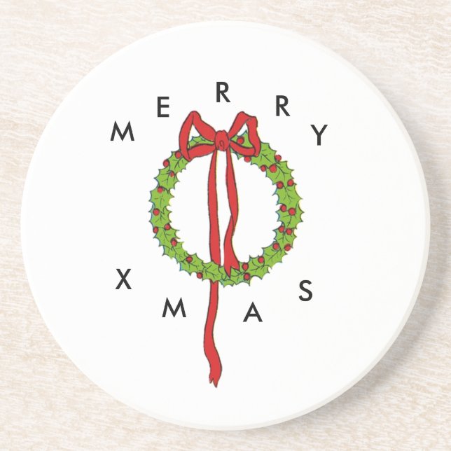 Christmas Wreath Coaster (Front)