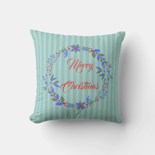 Christmas wreath cushion (Front)