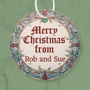 Christmas Wreath  Favour Tags