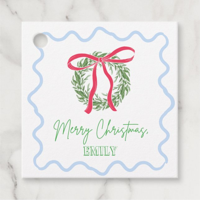 Christmas Wreath Gift Tag (Front)